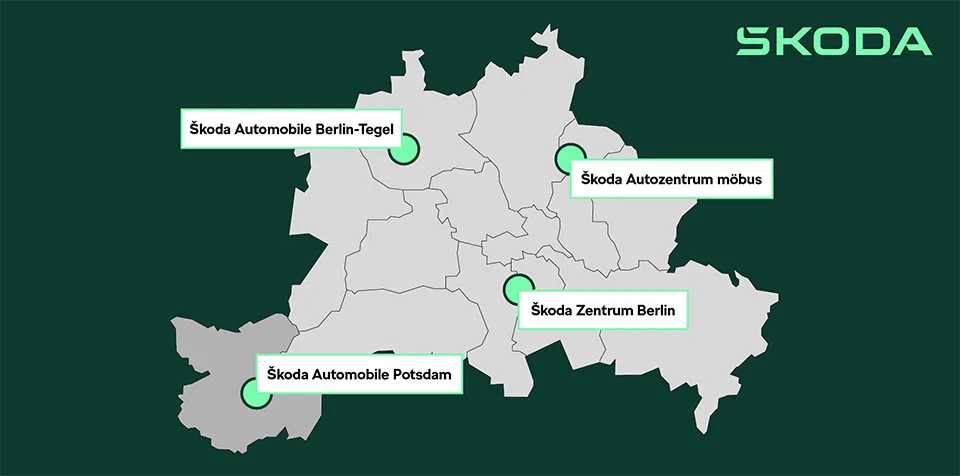 Škoda Berlin - unsere vier Standorte in Berlin und Potsdam