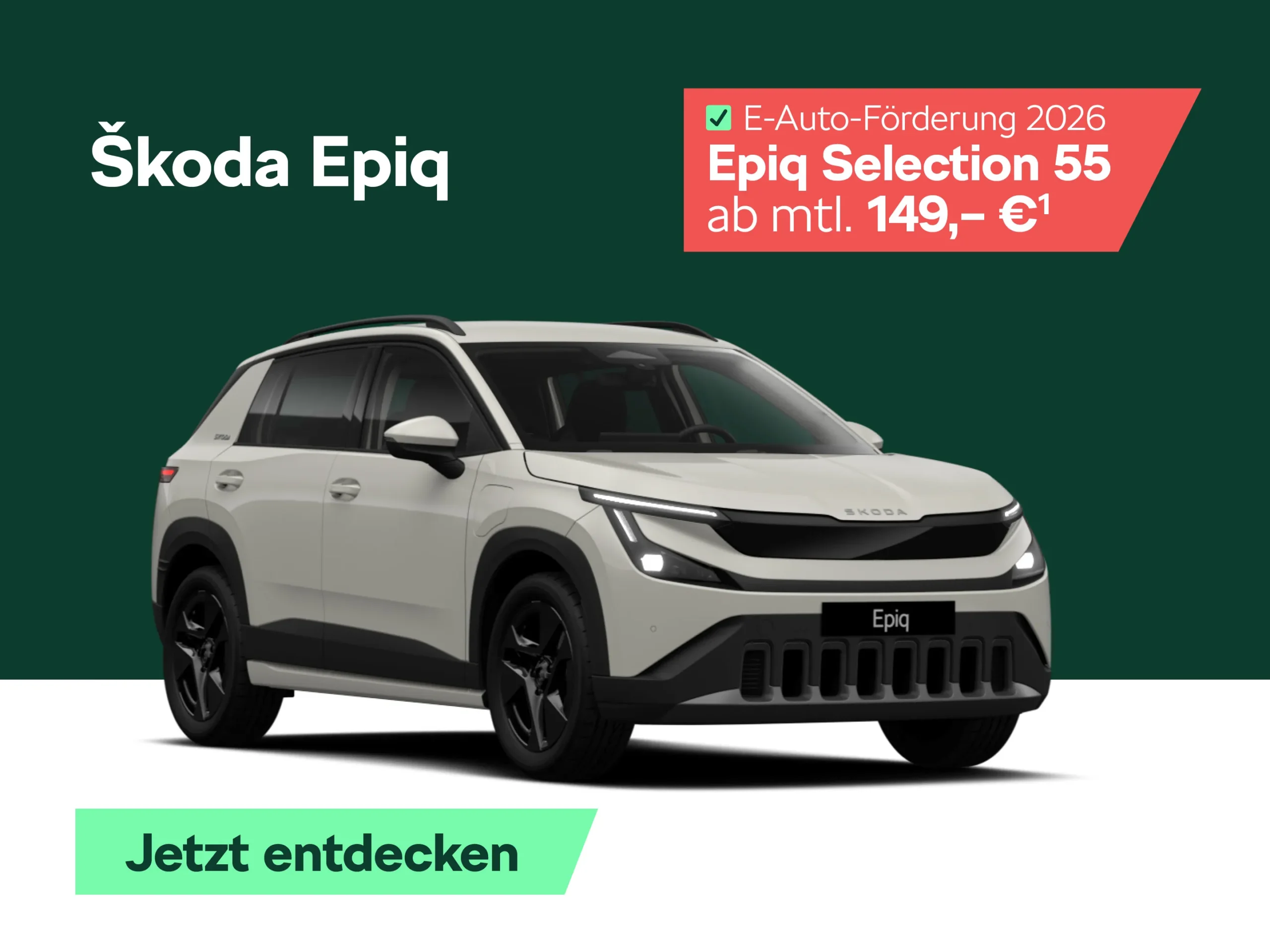 Škoda - Der neue Epiq Selection 55 (Elektro) - ab 149 EUR mtl. leasen