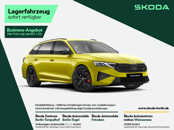 Octavia Combi RS 2,0 TSI DSG – FahrzeugID 26226