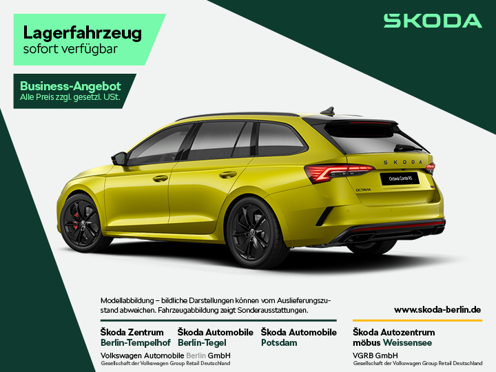 Octavia Combi RS 2,0 TSI DSG – FahrzeugID 26226