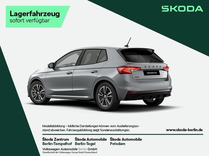 Fabia Monte Carlo 1,0 TSI DSG – FahrzeugID 28184