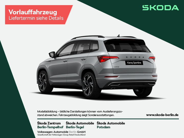Karoq Sportline 1,5 TSI DSG – FahrzeugID 29362