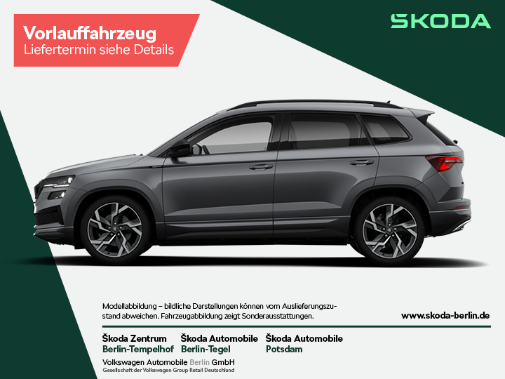 Karoq Sportline 1,5 TSI DSG – FahrzeugID 29365