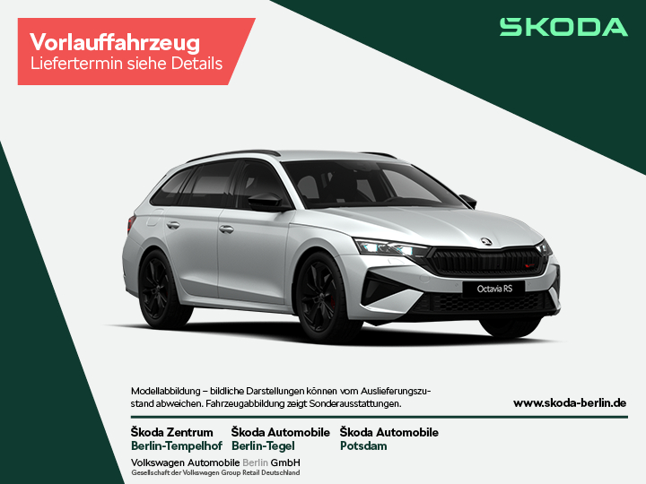 Octavia Combi RS 2,0 TSI DSG – FahrzeugID 30111